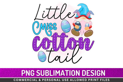 Little miss cotton tail Sublimation PNG Sublimation Regulrcrative 