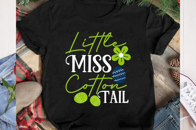 Little Miss Cotton Tail SVG Cut File, Happy Easter SVG Cut File, Happy Easter Sublimation PNG, Happy Easter Day Sublimation Bundle,Happy Easter Sublimation Design SVG BlackCatsMedia 