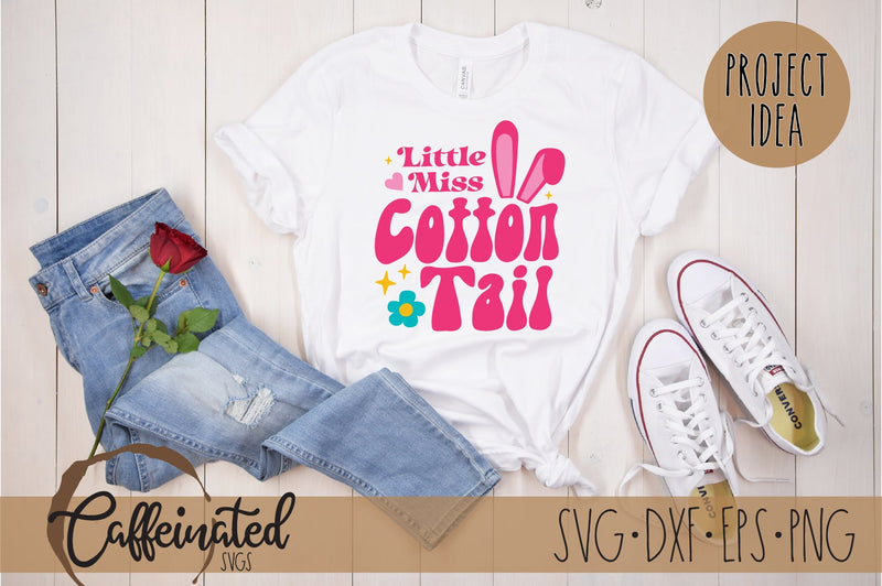 Little Miss Cotton Tail SVG SVG Caffeinated SVGs 
