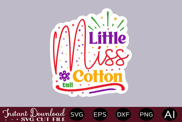 Little Miss Cotton Tail SVG SVG designmaster24 