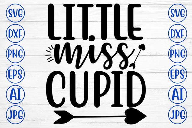Little Miss Cupid SVG Design SVG Syaman 
