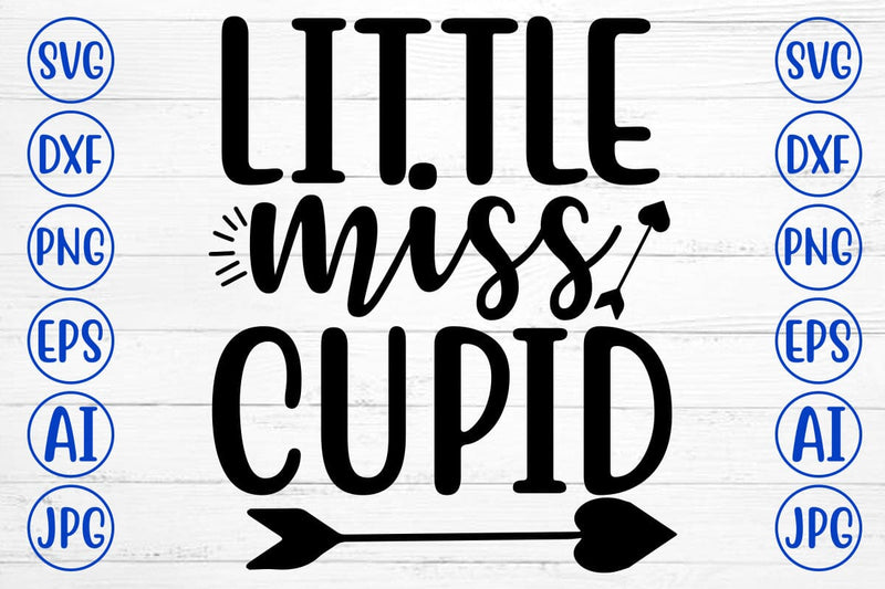 Little Miss Cupid SVG Design SVG Syaman 
