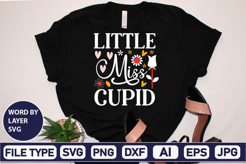 Little Miss Cupid SVG Design SVGs,Quotes and Sayings,Food & Drink,On Sale, Print & Cut SVG DesignPlante 503 