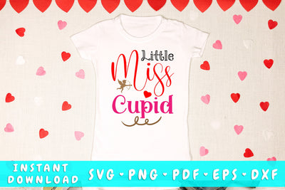 Little Miss Cupid SVG SVG HappyDesignStudio 
