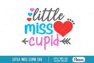Little Miss Cupid Svg SVG Pinoyart Kreatib 