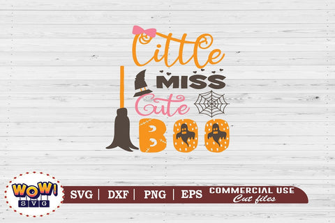 Little miss cute boo svg dxf png, horror svg, Halloween cutting file, 31st october svg, Halloween svg, Halloween cricut file, boo, Hocus SVG Wowsvgstudio 