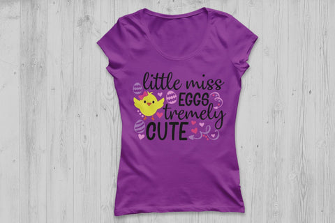 Little Miss Eggstremely Cute| Easter SVG Cutting Files SVG CosmosFineArt 