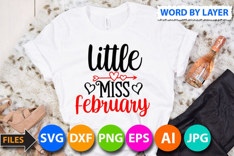 little miss february SVG Cut File SVG BlackCatsMedia 