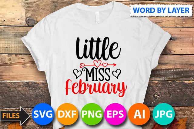 little miss february SVG Cut File SVG BlackCatsMedia 