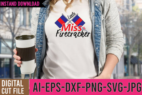 Little Miss Firecracker SVG Cut File SVG BlackCatsMedia 