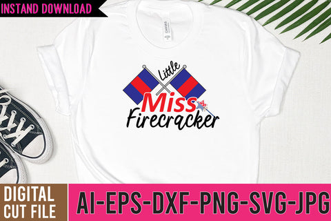 Little Miss Firecracker SVG Cut File SVG BlackCatsMedia 