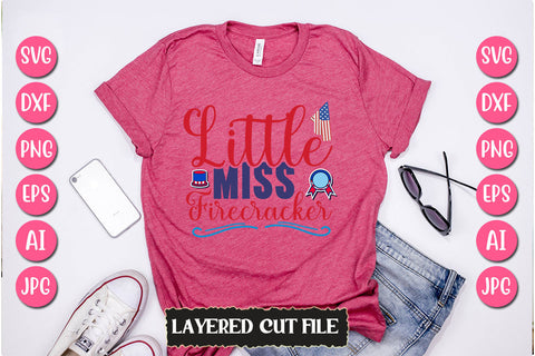 Little Miss Firecracker SVG Cut File SVG Newmockups 