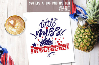 Little miss firecracker SVG SVG VectorSVGdesign 