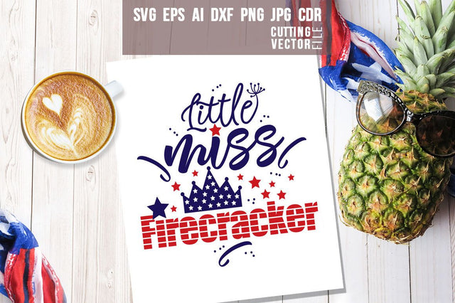 Little miss firecracker SVG SVG VectorSVGdesign 
