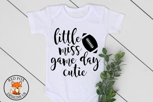 Little Miss Game Day Cutie SVG | Sports Svg | Football SVG SVG RedFoxDesignsUS 