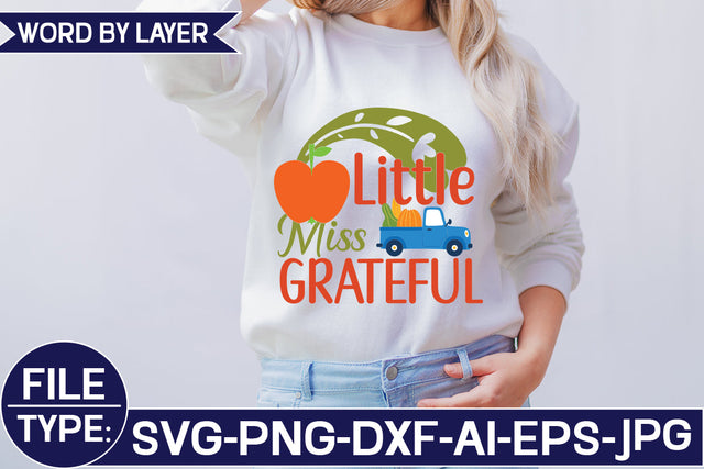Little Miss Grateful SVG Cut File SVG Studio Innate 