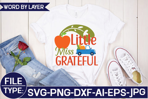 Little Miss Grateful SVG Cut File SVG Studio Innate 