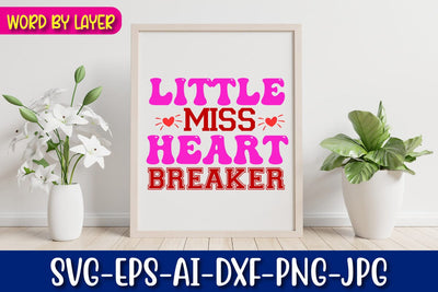 little miss heart breaker Svg SVG Blessedprint 