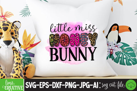 Little Miss Honey Bunny ,Happy Easter Day Sublimation PNG SVG Insomnia Std 