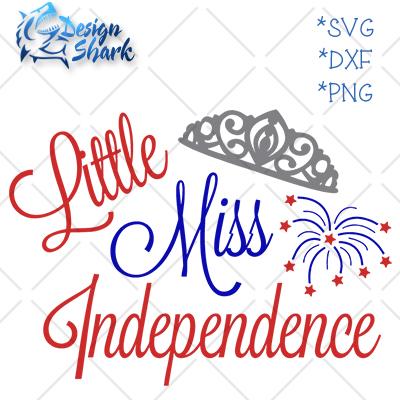 Little Miss Independence SVG Design Shark 