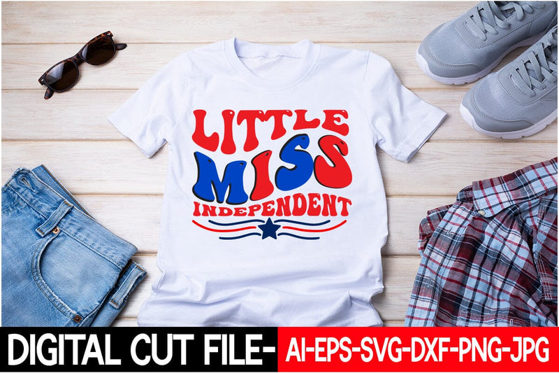 Little Miss Independent Retro Svg SVG Blessedprint 