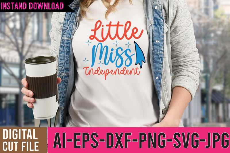 Little Miss Independent SVG Cut File SVG BlackCatsMedia 