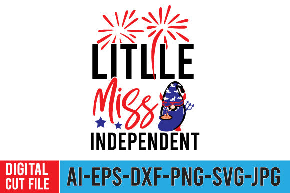Little Miss Independent SVG Cut File SVG BlackCatsMedia 