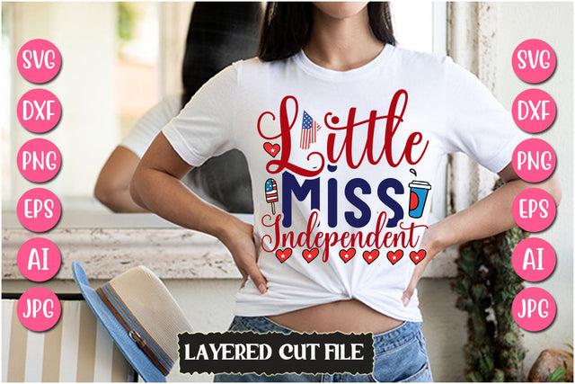 Little Miss Independent SVG Cut File SVG Newmockups 