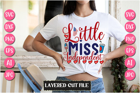 Little Miss Independent SVG Cut File SVG Newmockups 