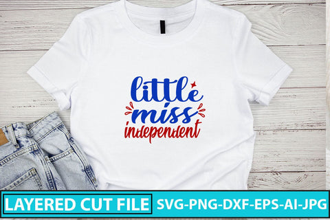 Little Miss Independent SVG Cut File SVG Syaman 