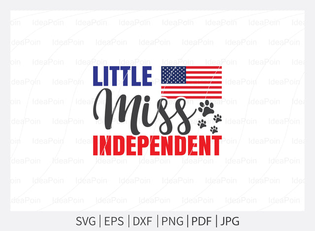 Little miss independent svg, Patriotic Dog Bandanas svg, Dog Bandana Designs, Patriotic svg, 4th Of July svg, Dog Bandana svg, Dog svg Quotes, Dog Bandana Sayings svg SVG Dinvect 