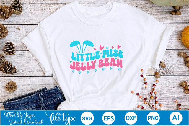 Little Miss Jelly Bean SVG Cut File SVGs,Quotes and Sayings,Food & Drink,On Sale, Print & Cut SVG DesignPlante 503 