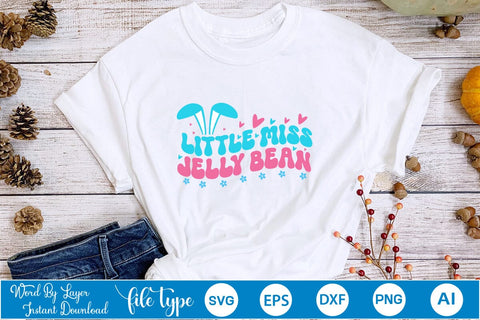 Little Miss Jelly Bean SVG Cut File SVGs,Quotes and Sayings,Food & Drink,On Sale, Print & Cut SVG DesignPlante 503 