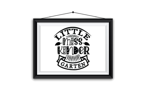 Little Miss Kinder Garten SVG SVG Creativeart88 
