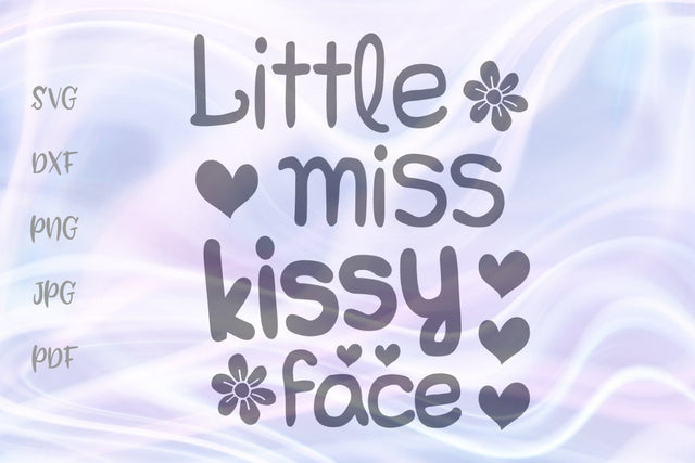 Little Miss Kissy Face SVG, PNG, DXF, PDF, JPG SVG Digitals by Hanna 