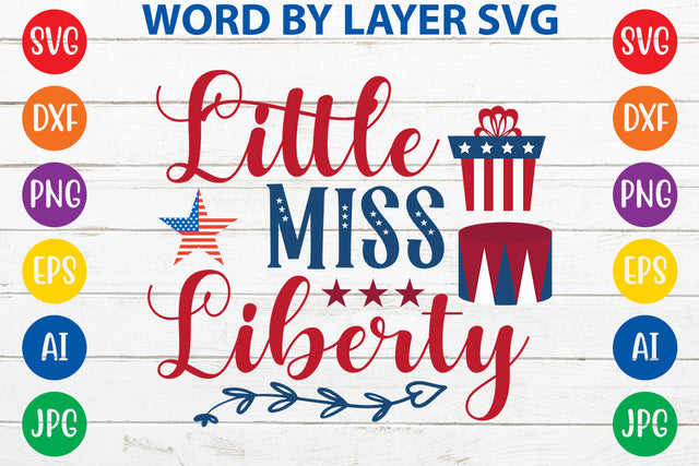 Little Miss Liberty, 4th Of July SVG Cut File SVG Rafiqul20606 