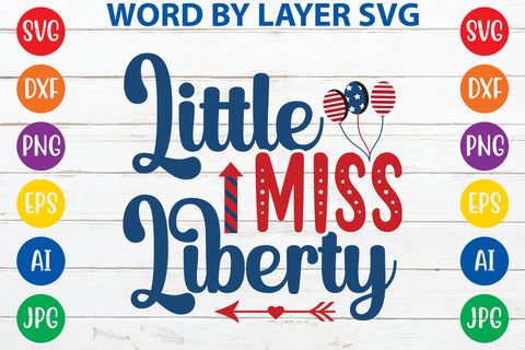 Little Miss Liberty, 4th Of July SVG Design SVG Rafiqul20606 