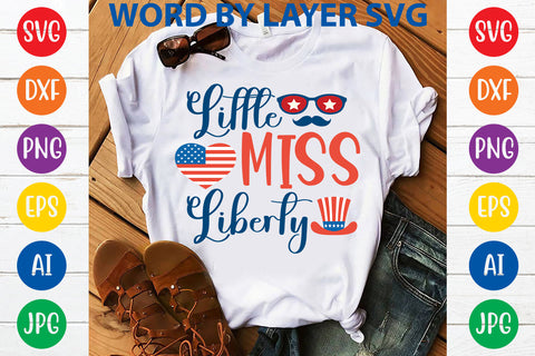 Little Miss Liberty, 4th Of July SVG Design SVG Rafiqul20606 