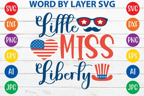 Little Miss Liberty, 4th Of July SVG Design SVG Rafiqul20606 