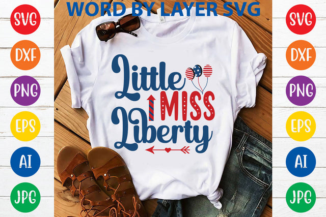 Little Miss Liberty, 4th Of July SVG Design SVG Rafiqul20606 