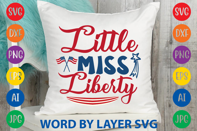 Little Miss Liberty, Patriotic SVG Design SVG Rafiqul20606 