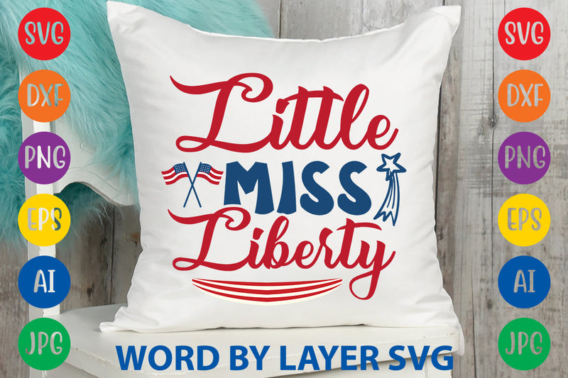 Little Miss Liberty, Patriotic SVG Design SVG Rafiqul20606 
