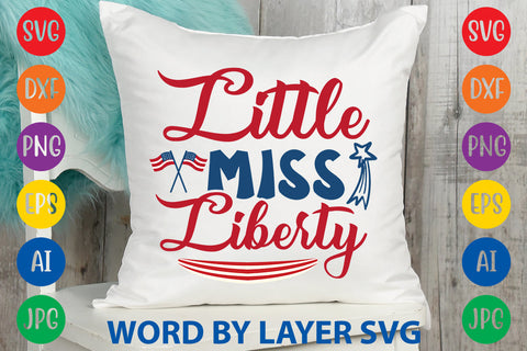 Little Miss Liberty, Patriotic SVG Design SVG Rafiqul20606 