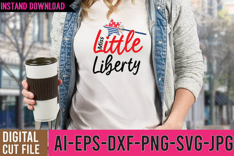 Little Miss Liberty SVG Cut File SVG BlackCatsMedia 