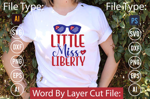 Little Miss Liberty Svg Cut File,SVG Patriotic Fighter Pilot Aviator Sunglasses Stars Stripes Clipart Clip Art Sublimation or Vinyl Shirt Design SVG DesignPlante 503 