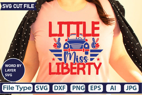 Little Miss Liberty Svg Cut File,SVGs,quotes-and-sayings,food-drink,mini-bundles,print-cut,on-sale, SVG DesignPlante 503 