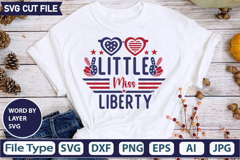 Little Miss Liberty Svg Cut File,SVGs,quotes-and-sayings,food-drink,mini-bundles,print-cut,on-sale, SVG DesignPlante 503 