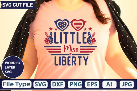 Little Miss Liberty Svg Cut File,SVGs,quotes-and-sayings,food-drink,mini-bundles,print-cut,on-sale, SVG DesignPlante 503 