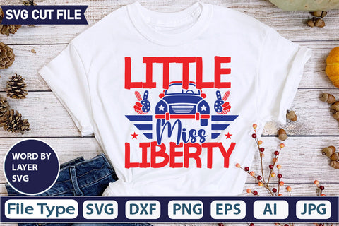 Little Miss Liberty Svg Cut File,SVGs,quotes-and-sayings,food-drink,mini-bundles,print-cut,on-sale, SVG DesignPlante 503 