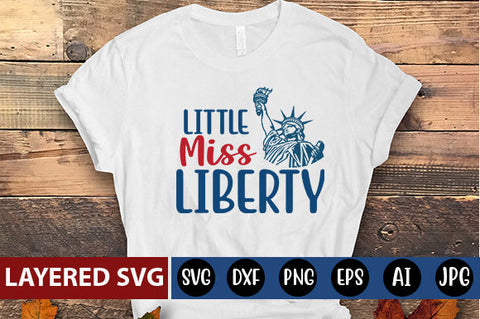 Little Miss Liberty SVG cute file SVG Blessedprint 